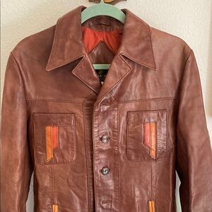 Vintage 1970s Leather Coat